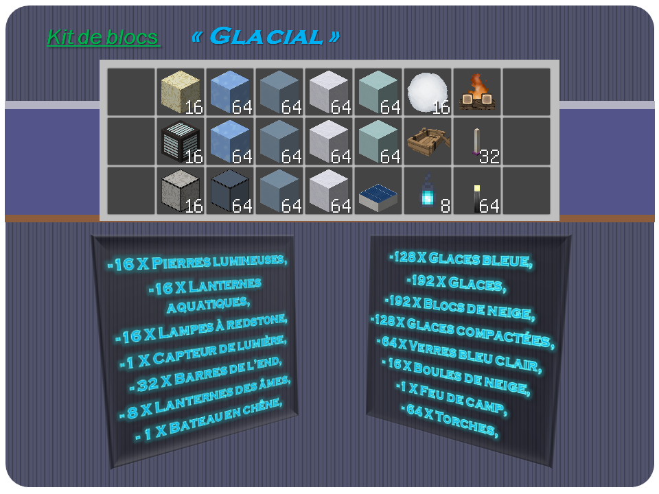 Kit de build <<Glacial>>