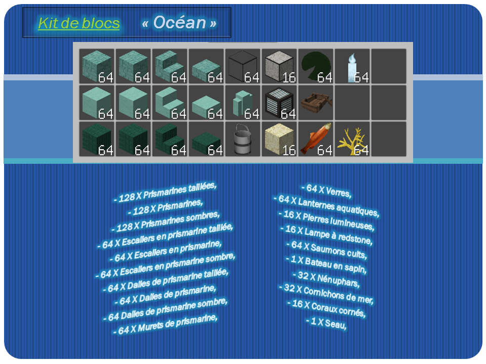 Kit de build <<Océan>>